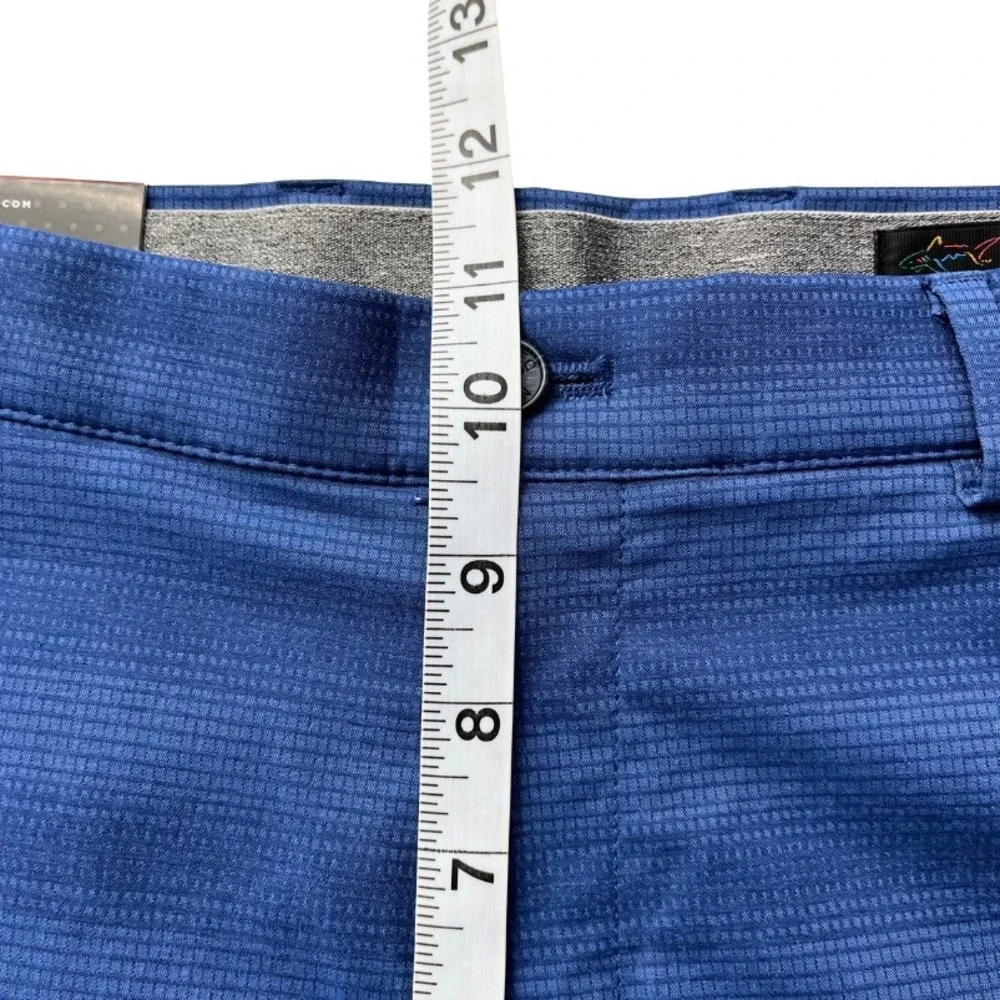 Greg Norman Performance‎ Golf Shorts Blue Size 34 NWT Stretch Moisture-Wicking